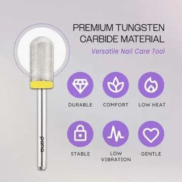 PANA Large Smooth Round Top Safety Nail Drill Bit