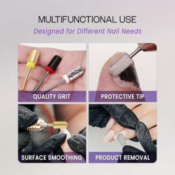 PANA Large Smooth Round Top Safety Nail Drill Bit