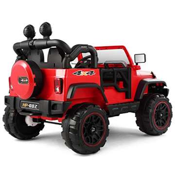 Fitnessclub Electric Car for Kids with Remote Control and MP3