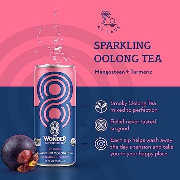 8th Wonder Sparkling Superfood Oolong Tea - Pack of 12