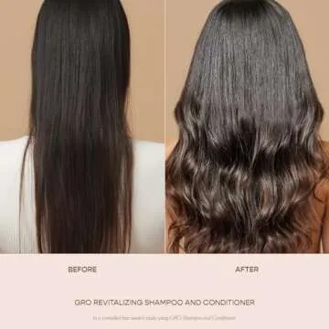 VEGAMOUR GRO Revitalizing Shampoo and Conditioner Full Size Kit, For Thicker Fuller Looking Hair, Vegan