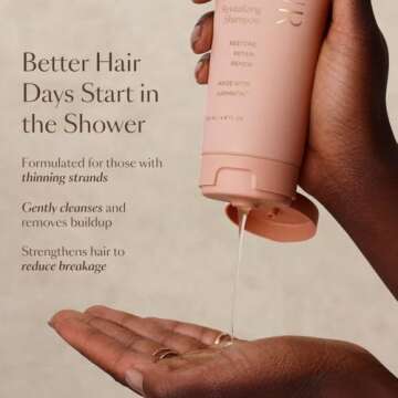 VEGAMOUR GRO Revitalizing Shampoo and Conditioner Full Size Kit, For Thicker Fuller Looking Hair, Vegan