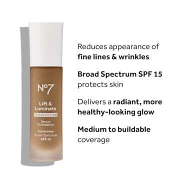 No7 Lift & Luminate Foundation - Radiant & Youthful Finish