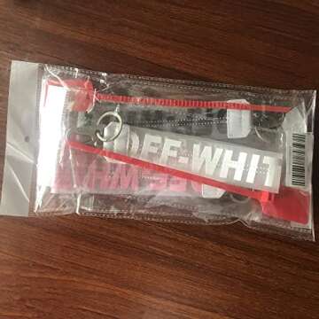 Jonphy 3Pcs Keychain Rubber Lanyard Wristlet Strap Office Badge Holder Keychain Phone Strap (Black+White+Pink), Jonphy-Ke01