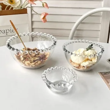 HolaJia Glass Bowls Set of 3 - Elegant Dining Essentials