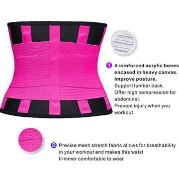YIANNA Women Waist Trainer Belt for Effective Weight Loss