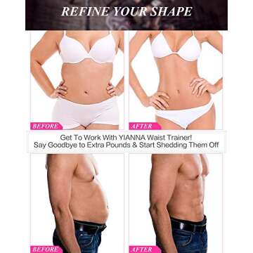 YIANNA Women Waist Trainer Belt for Effective Weight Loss