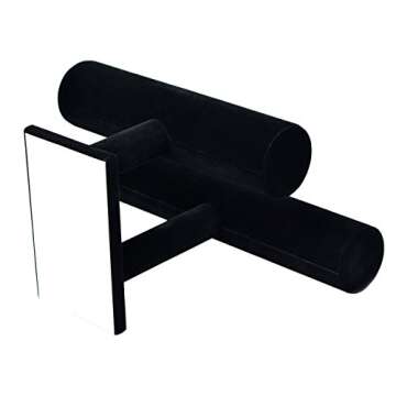 Stratalife Bracelet Holder Bracelet Organizer Bracelet Display Stand T-Bar Jewelry Display Necklace Holder Stand Watch Holder Jewelry Organizer for Bangle Necklace Black (2 Tair)