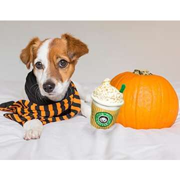 Durable Coffee Cup Dog Toy for Fall Fun