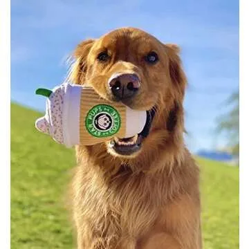Durable Coffee Cup Dog Toy for Fall Fun