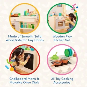 Battat Deluxe Kitchen Play Set for Creative Toddler Fun