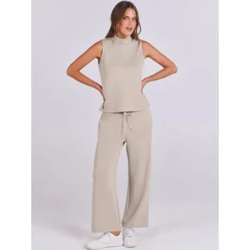 ANRABESS Women Summer Lounge Set Comfortable Fashion 2024