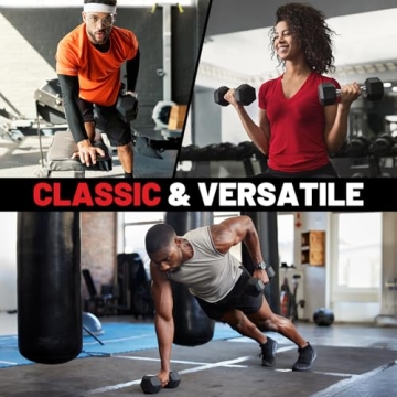 PAPABABE 150 lb Dumbbell Set with Rack Home Gym Free Weights