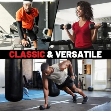 PAPABABE 150 lb Dumbbell Set with Rack Home Gym Free Weights