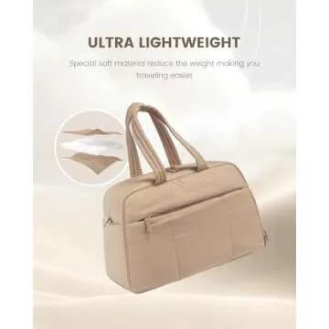 LOVEVOOK Travel Duffel, Gym Bag for Women with Shoe Compartment, Carry-On Weekender with Wet Pocket for Sports