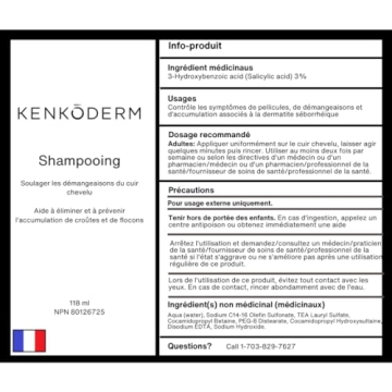 Kenkoderm Salicylic Acid Shampoo for Itchy Scalp Relief