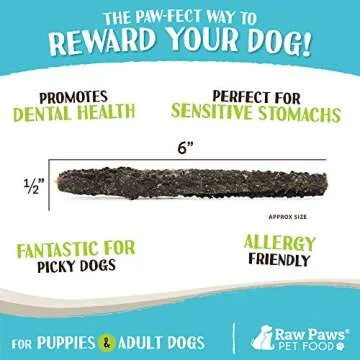 Raw Paws Green Lamb Tripe Sticks - Healthy Dog Treats