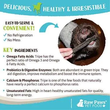 Raw Paws Green Lamb Tripe Sticks - Healthy Dog Treats