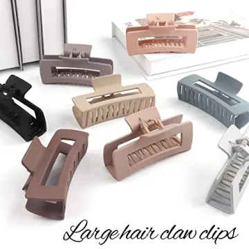 Beauty.H.C Jumbo Nonslip Hair Claw Clips for All Hair Types