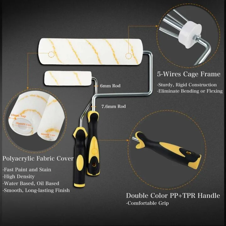 ETERNA 9 Piece Paint Roller Kit for Home DIY