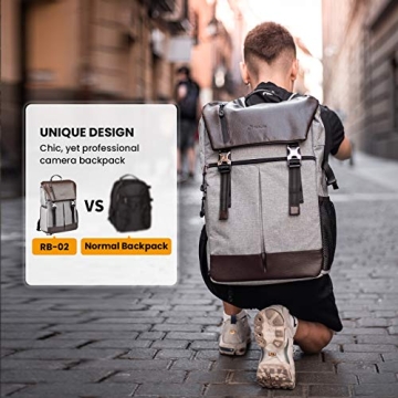 TARION Waterproof Camera Backpack with Side Access