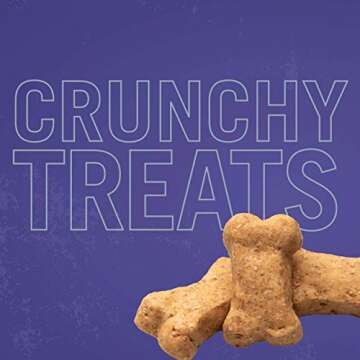 Three Dog Bakery Crunchy Itty Bitty Bones, Peanut Butter Flavor, Premium Treats for Dogs, 13 Ounce Box