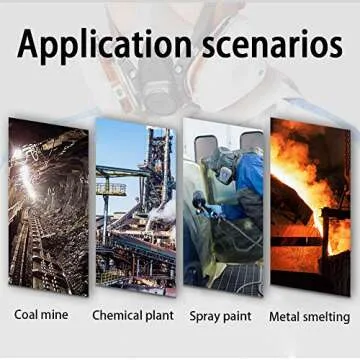 Top Reusable Half Face Gas Mask with Goggles for Safety