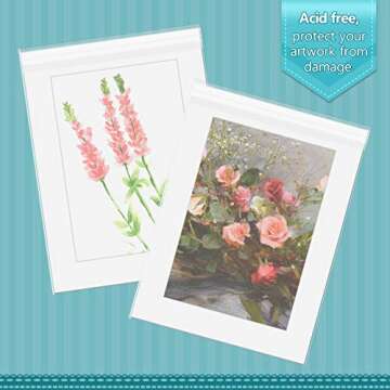 Golden State Art 100-Pack Crystal Clear Bags 18x24