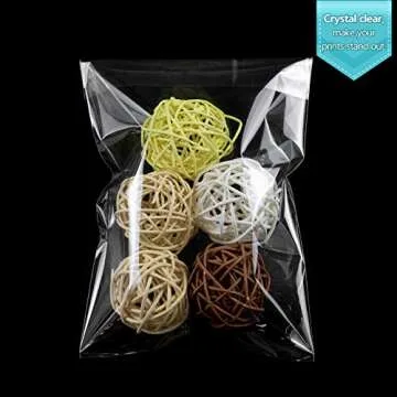 Golden State Art 100-Pack Crystal Clear Bags 18x24