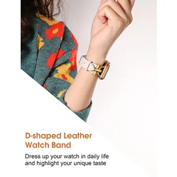 Wearlizer Leather Band for Apple Watch Women 38-49mm