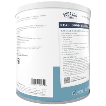 Augason Farms Freeze-Dried Colby Cheese Can for Meals