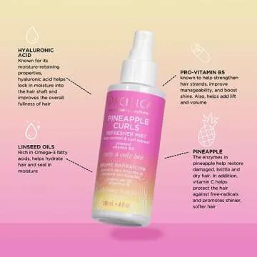 Pineapple Curls Refresher Mist by Pacifica for Women - 4 Oz Mist