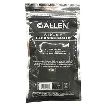 Allen Silicone Gun Cleaning Cloth 10" x 9.5" Any Metal Items Care Fingerprints