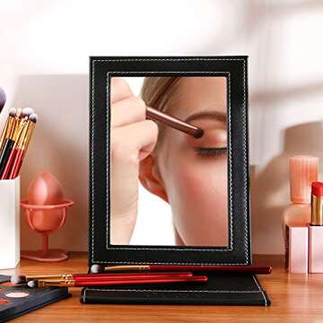 DUcare Folding Portable Mirror for Travel & Camping