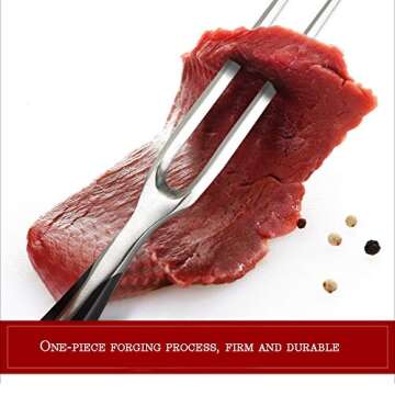 Kilajojo 12 Inch Culinary Carving Fork - Durable & Ergonomic