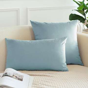 Soft Velvet Decorative Throw Pillow Covers for Home