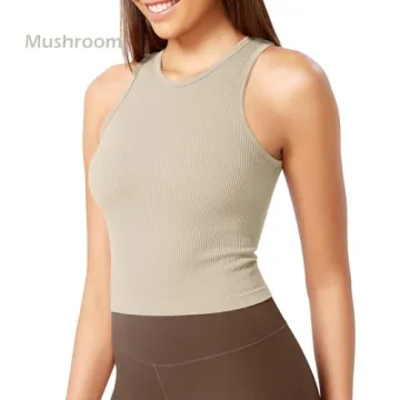 ODODOS Women's Seamless Rib-Knit Tank Top Comfort & Style