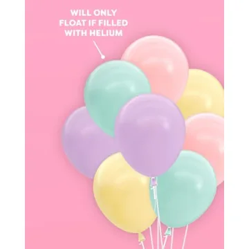 xo, Fetti Pastel Birthday Balloon Set - 24 pk, 12" | Bachelorette Party Decorations, Garden Bridal Shower, Birthday Party, Pastel Baby Shower, Engagement