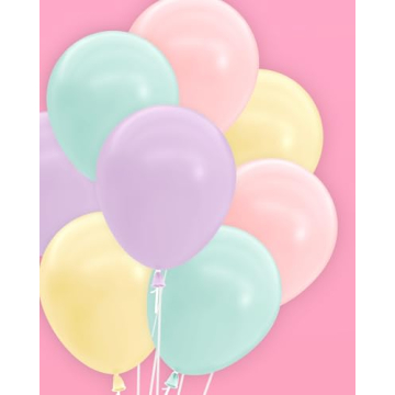 xo, Fetti Pastel Birthday Balloon Set - 24 pk, 12" | Bachelorette Party Decorations, Garden Bridal Shower, Birthday Party, Pastel Baby Shower, Engagement