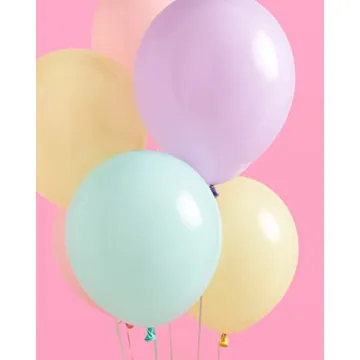 xo, Fetti Pastel Birthday Balloon Set - 24 pk, 12" | Bachelorette Party Decorations, Garden Bridal Shower, Birthday Party, Pastel Baby Shower, Engagement