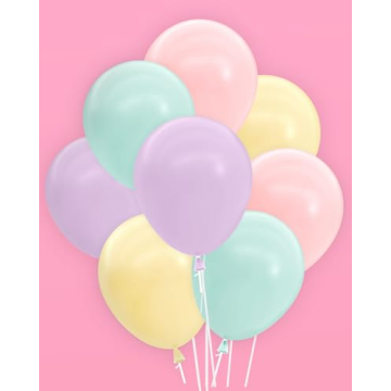 xo, Fetti Pastel Birthday Balloon Set - 24 pk, 12" | Bachelorette Party Decorations, Garden Bridal Shower, Birthday Party, Pastel Baby Shower, Engagement