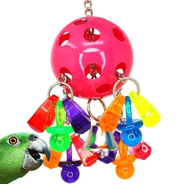 Durable Bonka Bird Toys Paci Pull for Active Birds