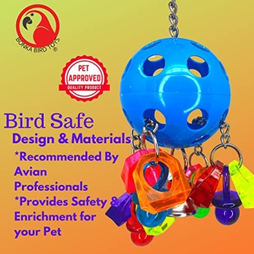 Durable Bonka Bird Toys Paci Pull for Active Birds