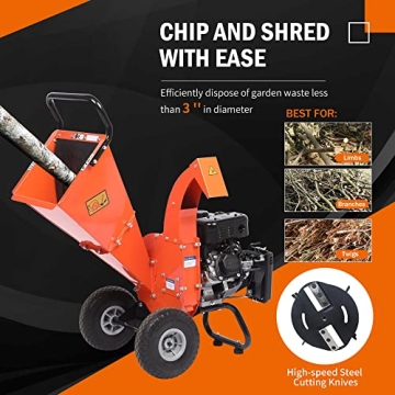 EFCUT C30 LITE: Powerful 7HP Wood Chipper for Your Yard