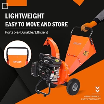 EFCUT C30 LITE: Powerful 7HP Wood Chipper for Your Yard