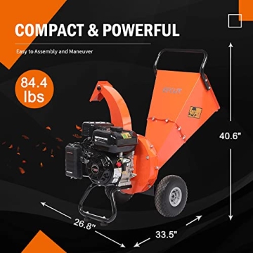 EFCUT C30 LITE: Powerful 7HP Wood Chipper for Your Yard