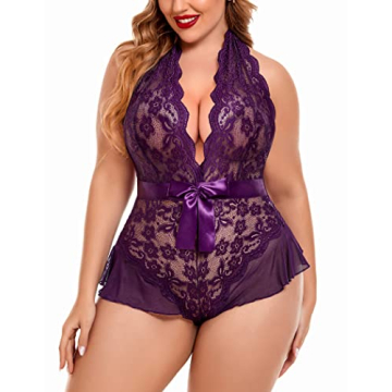 Avidlove Plus Size Lace Bodysuit - Sexy & Comfortable