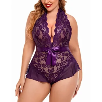 Avidlove Plus Size Lace Bodysuit - Sexy & Comfortable