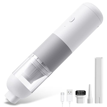 HUFATWINS Car Vacuum Cleaner Cordless with Powerful 9000PA Suction, USB-C Charging, 3 in 1 Dust Bust...