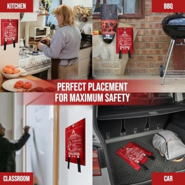 FIREZANIX Emergency Fire Blanket - Essential Safety Tool